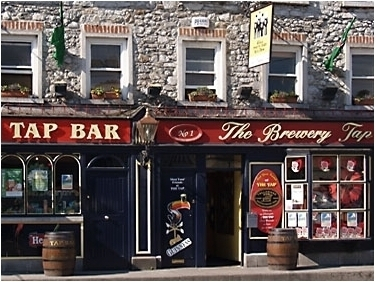 Brewery Tap Irish pub ,Tullamore,Offaly, Ireland. Modern Bar popular Irish pub for locals, tourists and business meetings